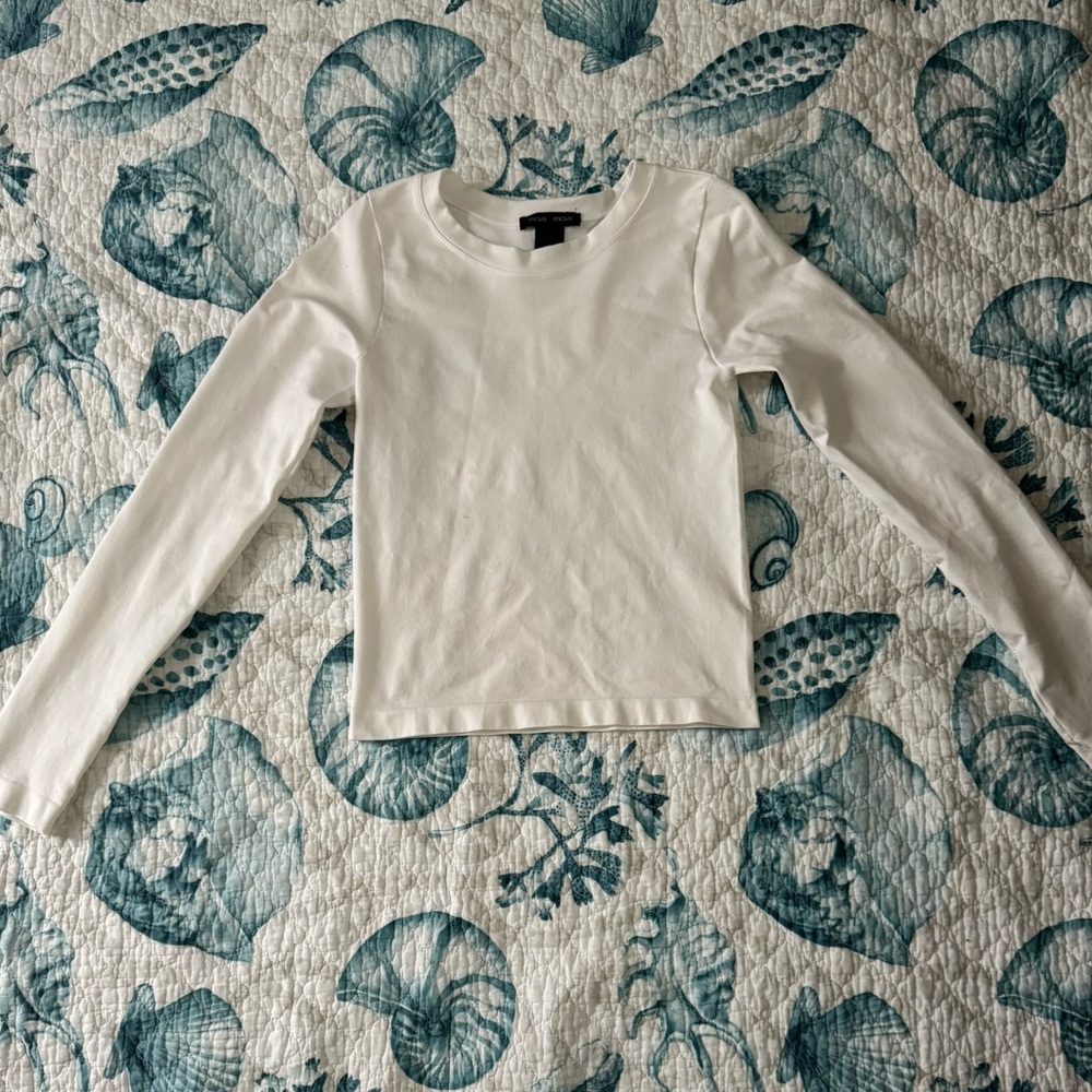 White Long Sleeve Top